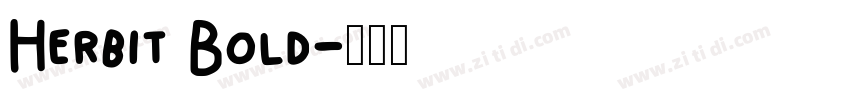 Herbit Bold字体转换